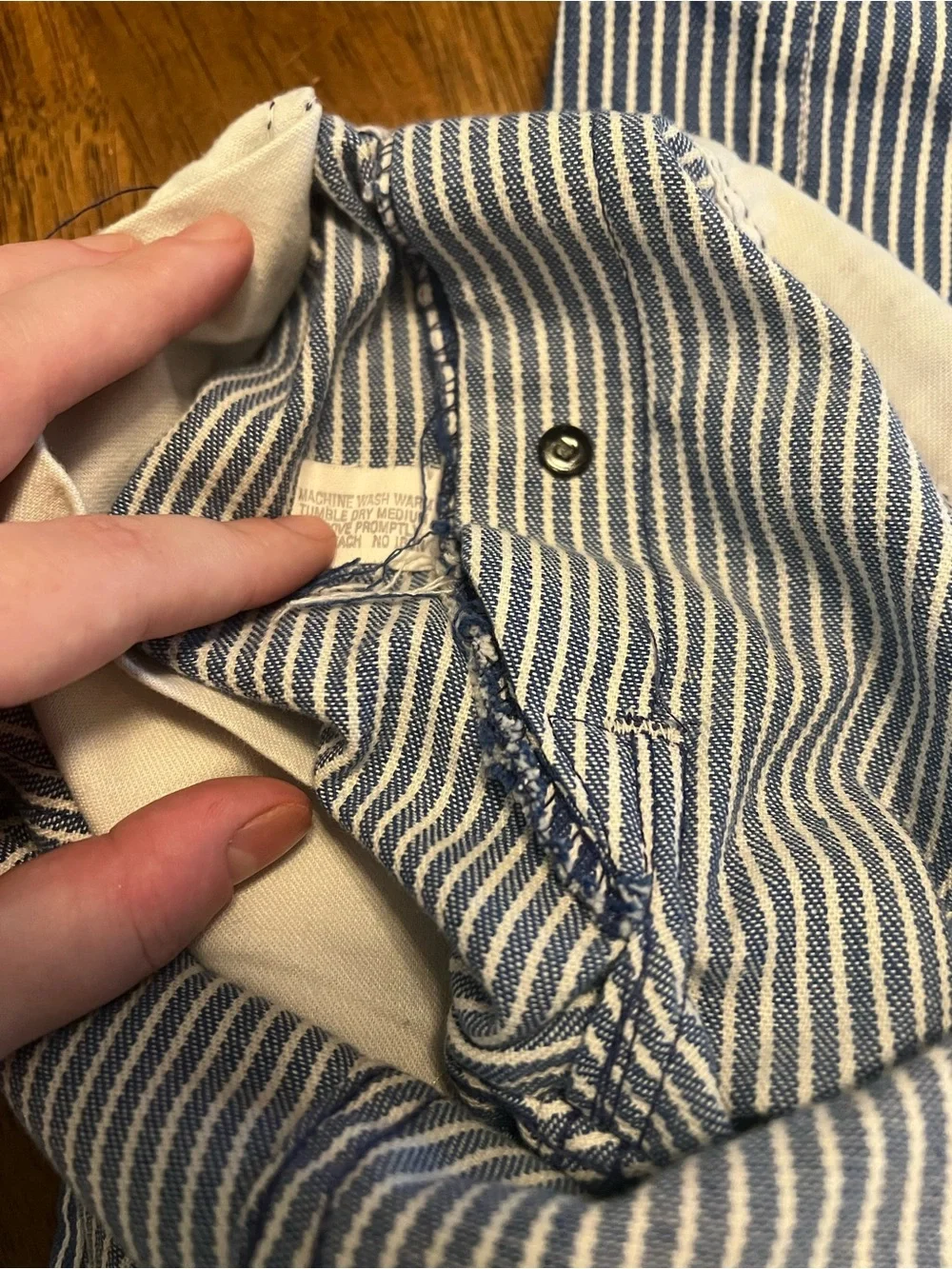 Vintage 70s 80s Osh Kosh Hickory Stripe Toddler Overalls Sz 5/6 Kids